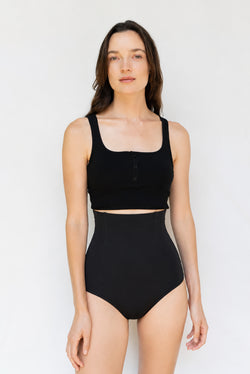 Culotte Taille Haute Gainante Noir