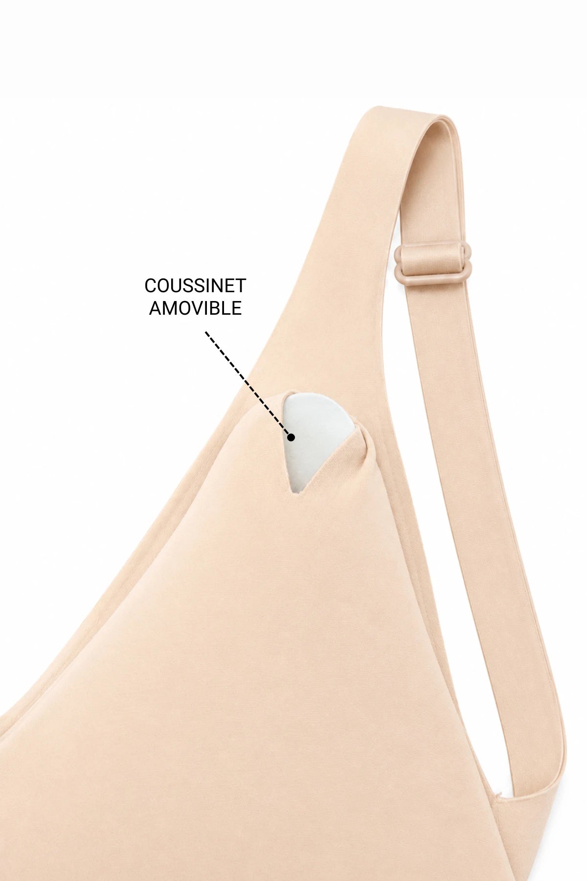 Brassière Invisible Repulpante Plume Poudré