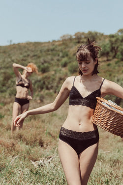 Anthéia Zwarte Tanga