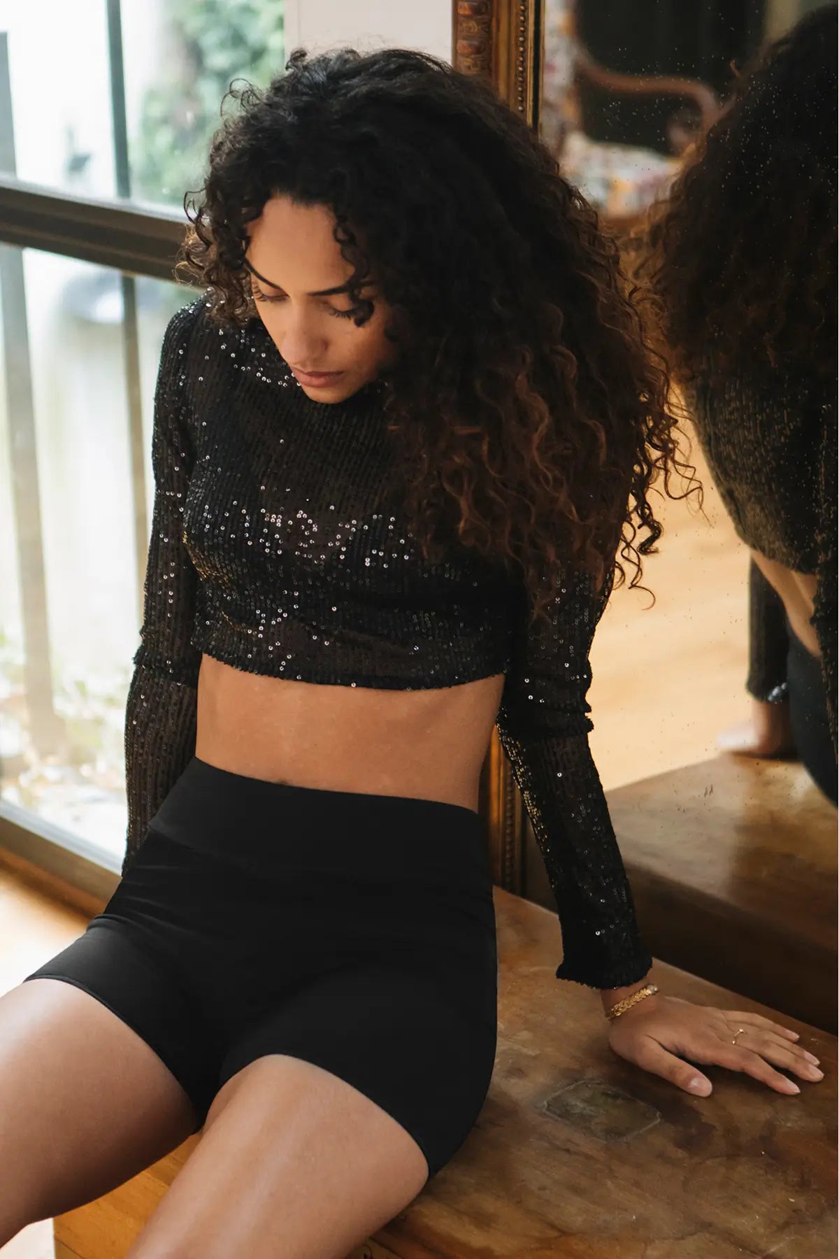 Super Glow Zwart Short